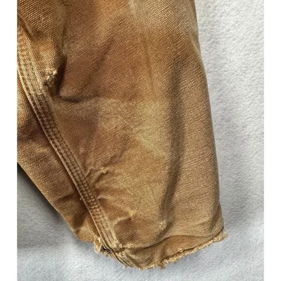 Carhartt Sandstone Duck Arctic Traditional Coat Tan Canvas Work C26 211 Men's L - Picture 6 of 13